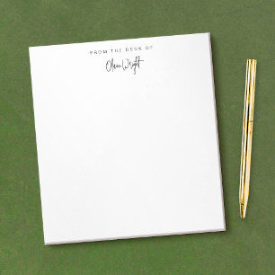 Handwritten signature script typography design han notepad