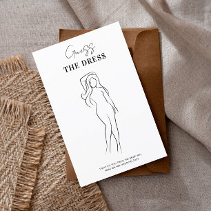 Handwritten Sketch The Dress Bridal Shower Game