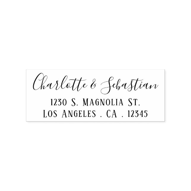 Handwritten Style Personalised Rubber Stamp (Imprint)