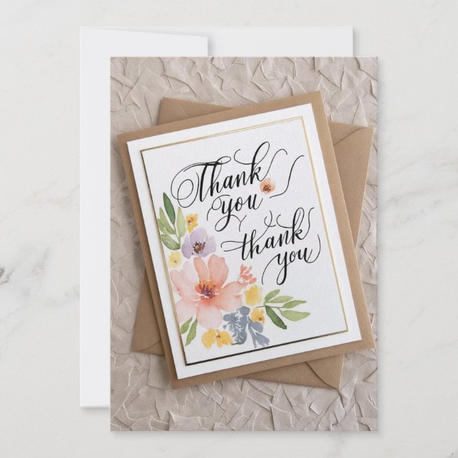 Handwritten Style Thank You Card (Front)