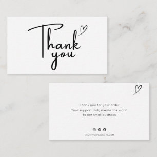 Handwritten Thank You Card Small Business