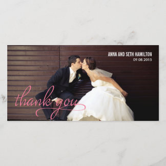 HANDWRITTEN Thank You Cards - Pink