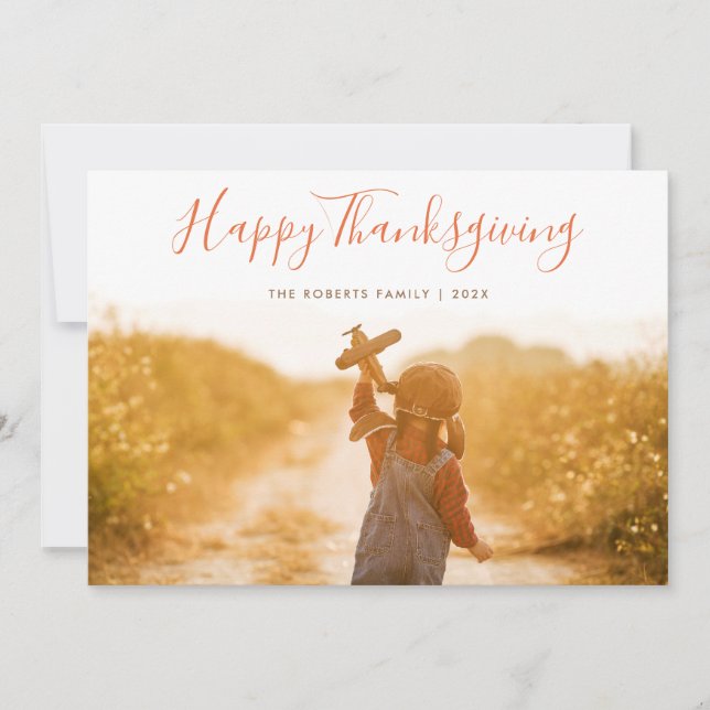 handwritten thanksgiving holiday photo (Front)