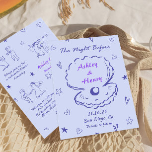 Handwritten The Night Before Rehearsal Dinner Invitation