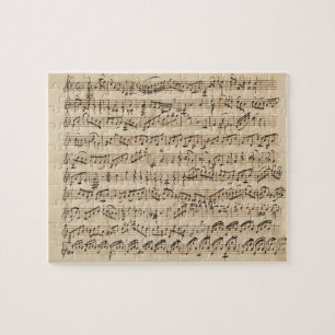 Handwritten Vintage Sheet Music Puzzle