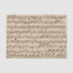 Handwritten Vintage Sheet Music Tissue Paper<br><div class="desc">Beautiful antique handwritten aged music score,  with interesting treble clefs.</div>