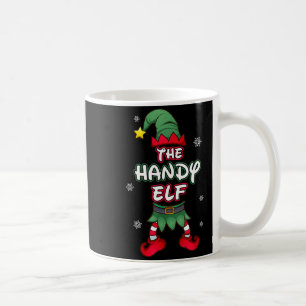 Handy Elf Christmas Pajamas Pjs Matching Family Gr Coffee Mug