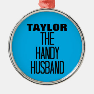 Handy Husband Metal Tree Decoration