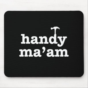 Handy Ma'am Tools Female Woman Maintenance Worker Mouse Mat
