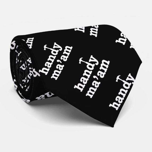 Handy Ma'am Tools Female Woman Maintenance Worker Tie (Rolled)