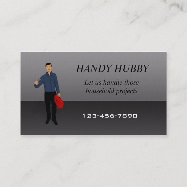Handy Man business card (Front)