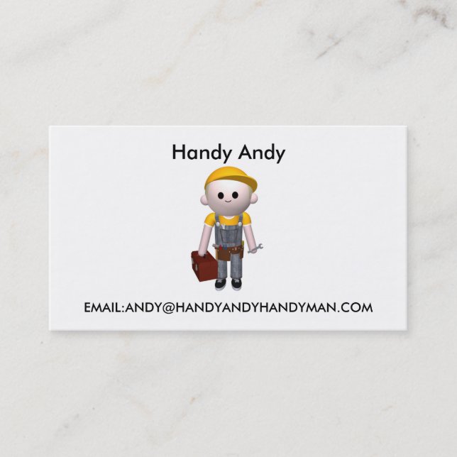 Handy man business card (Front)