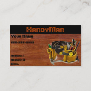 Handy man business card