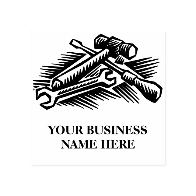Handy Man Business Customisable  Rubber Stamp (Imprint)