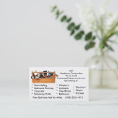 Handy Man Construction Business Card (Standing Front)