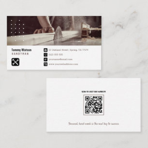 Handy Man   Construction   Contractor Business Card
