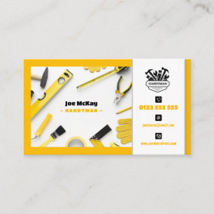 Handy Man   Construction   Contractor Business Card