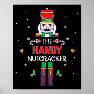 Handy Nutcracker Funny Christmas Family Matching O Poster
