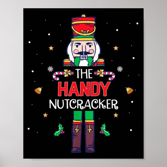 Handy Nutcracker Funny Christmas Family Matching O Poster (Front)