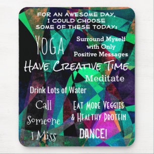 Handy Self-Motivation Reminders for an Awesome Day Mouse Mat