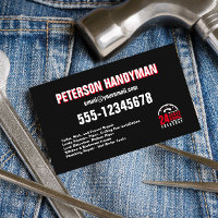 HANDYMAN 24 HOUR EMERGENCY BLACK RED