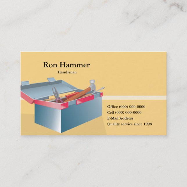 Handyman 2 business card (Front)
