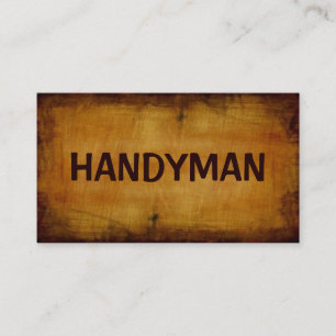 Handyman Antique Business Card