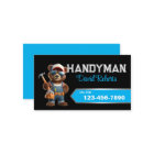 Handyman Bear Carpenter House Repair Plain Black