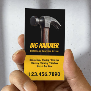 Handyman Big Hammer Repair Service Business Card