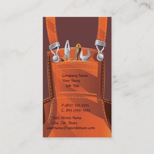 Handyman Business Business Card (Front)