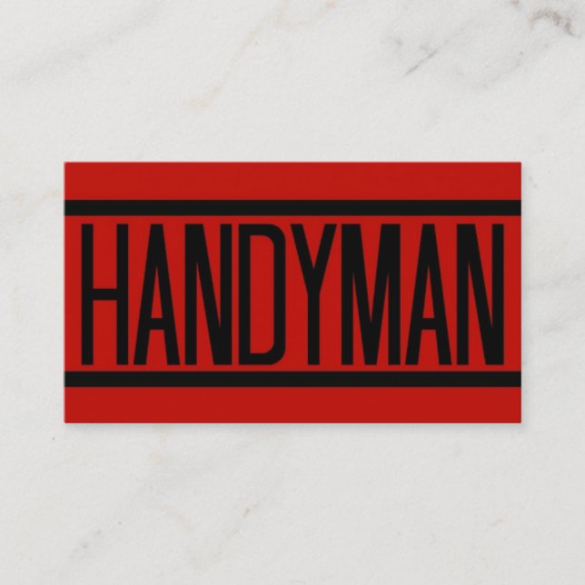 Handyman Business Card (Front)