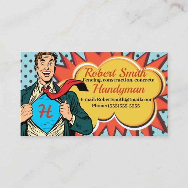 Handyman Business Card (Front)