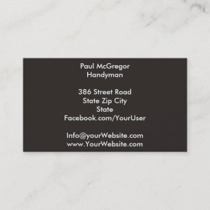Handyman Business Card