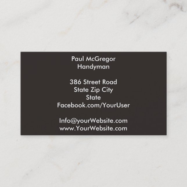 Handyman Business Card (Front)