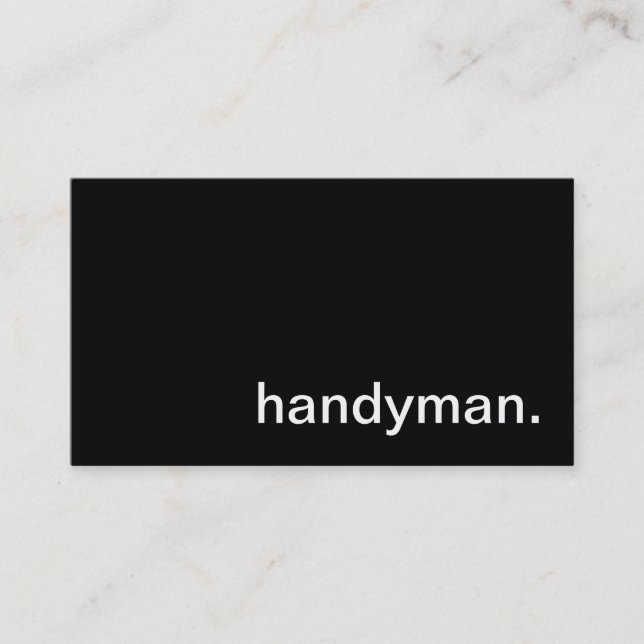 Handyman Business Card (Front)