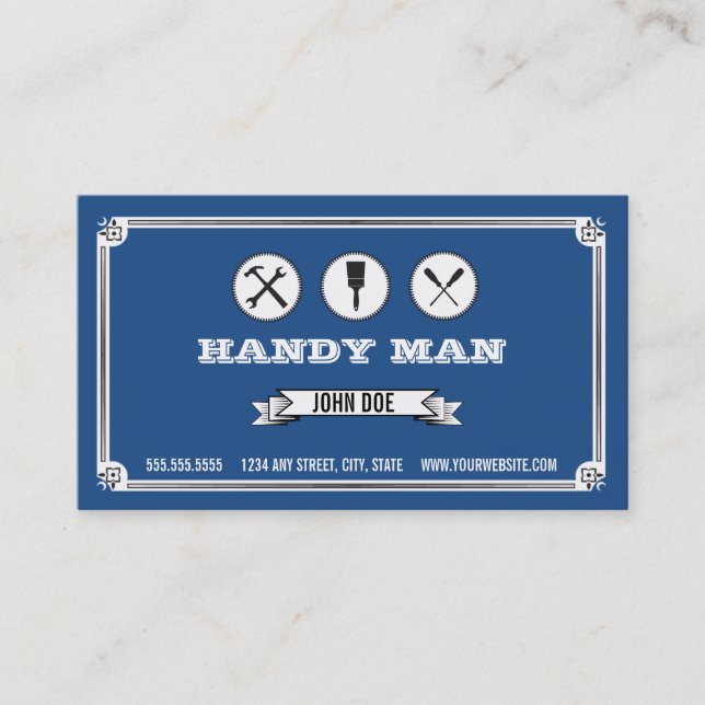Handyman business card (Front)