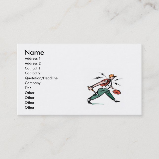 Handyman Business Card (Front)