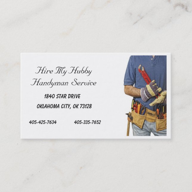 Handyman Business Card (Front)