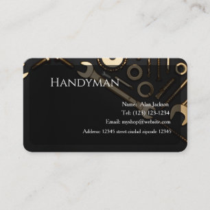 Handyman Business card editable
