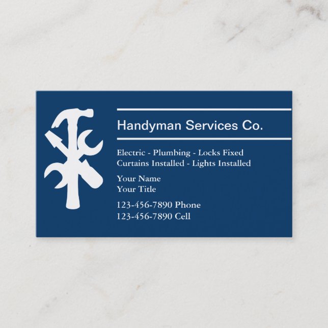 Handyman Business Cards (Front)