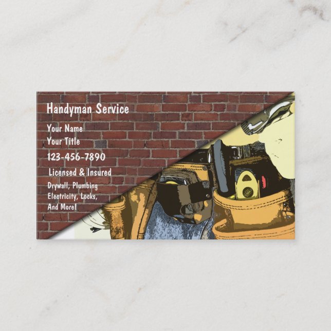 Handyman Business Cards (Front)