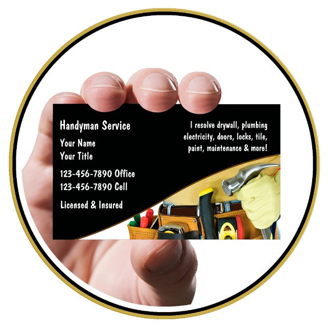 Handyman Business Cards (Creator Uploaded)