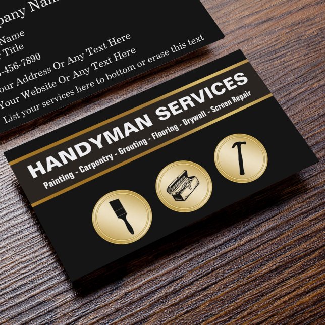 Handyman Business Cards (Creator Uploaded)