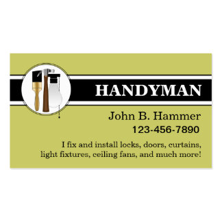 Home Maintenance Business Cards, Home Maintenance Business Card Designs