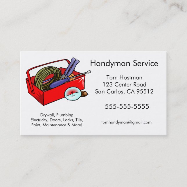 Handyman Business Cards (Front)