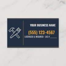 Handyman Business Cards, Custom Name & Phone