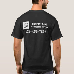Handyman business services name logo branded work T-Shirt