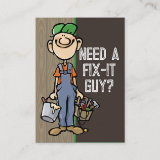 Handyman Carpenter Fix It Painter Builder Business Card