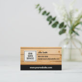 Handyman Carpenter Home Renovations Services Business Card (Standing Front)