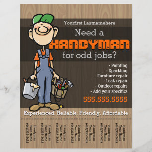Handyman.Carpenter.PlumberPainter.Odd jobs Flyer